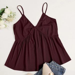 NWOT Shein Plus Curve Solid Ribbed Cami Top